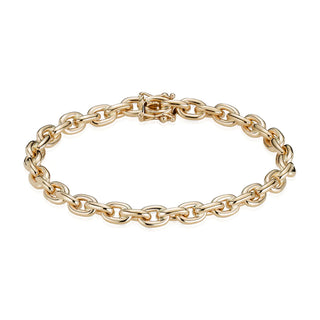 14kt gull armband - Anker rund 6,6