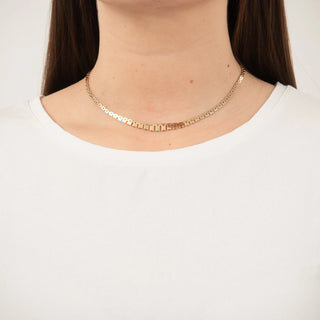 14kt gull hálsketa - Múrstein 3rk