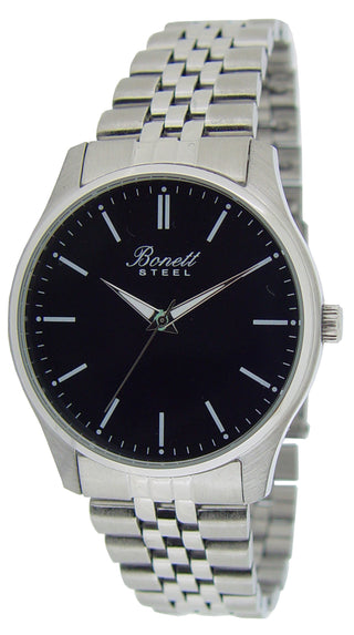 Stál ur gvið svartari skivu til harrar - Bonett