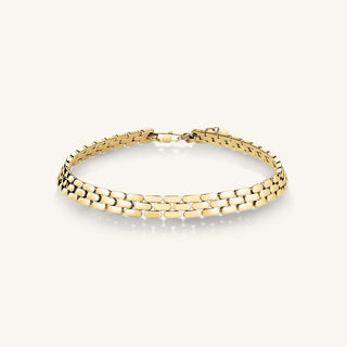 Gylt stál hálsketa - Rosefield