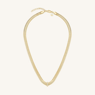 Gylt stál hálsketa - Rosefield