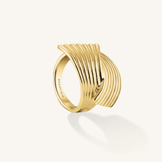 Gyltur stál ringur - Rosefield