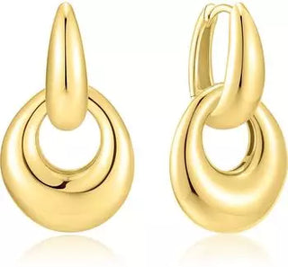 Ania Haie - Gold-plated hoop earrings