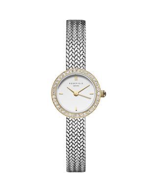 Rosefield - Silvur ur við hvítari skivu og gyltum kanti