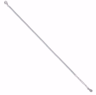 Seville SILVIA Small Silvur Tennisarmband - Guld & Sølv