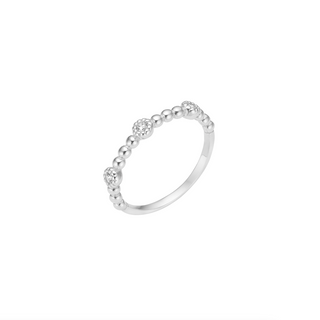 Lund of Copenhagen - Silvur Ringur við Zirkonia