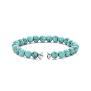 Tisento - Turkis Perlu Armband