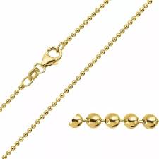 14kt gull hálsketa - Kúlur 2,0